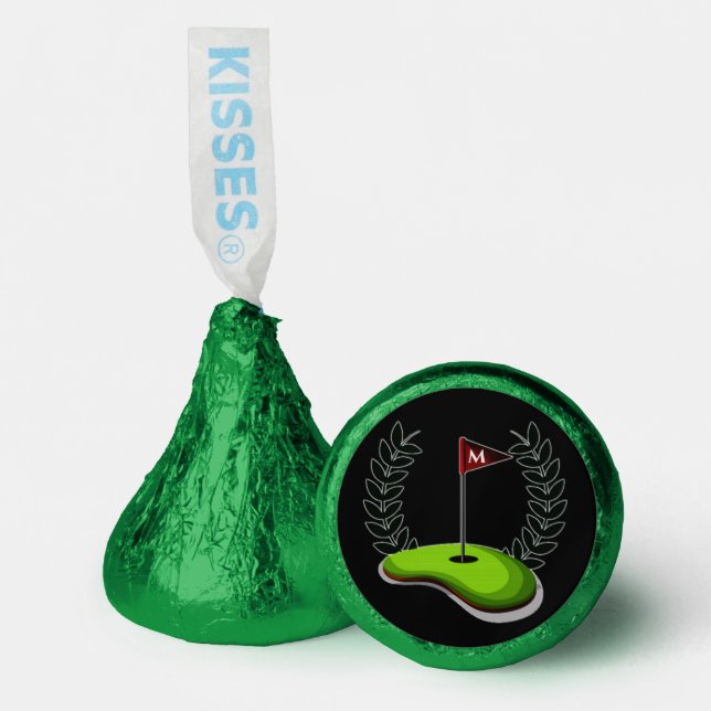 Monogrammed Golf Theme Hershey®'s Kisses® (Front)