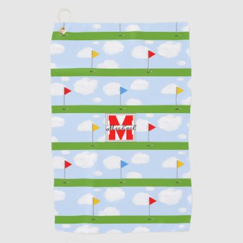 Monogrammed Golftowel Golf Towel by ebbies at Zazzle
