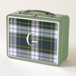 Navy, White & Green Plaid Square Lunch Bag - School Uniform Accessories,  Plaid Lunch Box, Plaid Lunch Bag, Uniform Plaid 80, School Plaid 80