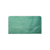 Monogrammed Green Leather Checkbook Cover (Back)