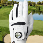 Monogrammed Green Pine Forest and Lake Golf Glove<br><div class="desc">Introducing our Monogrammed Green Pine Forest and Lake golf glove. Featuring woodland watercolor illustration. Personalize it and add a touch of nature charm to your game play. Suitable as gift for nature lovers.</div>