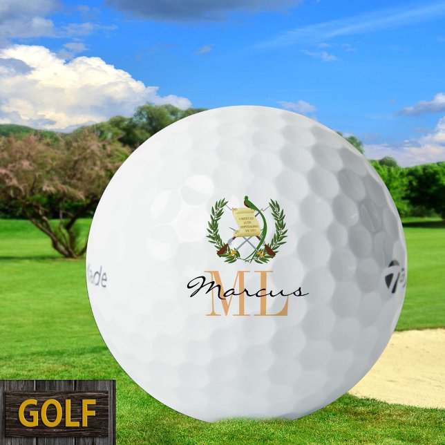 Monogrammed Guatemala Flag, Emblem Golf Balls (Creator Uploaded)