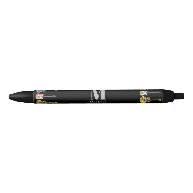 Monogrammed Guitar Pen (Front)
