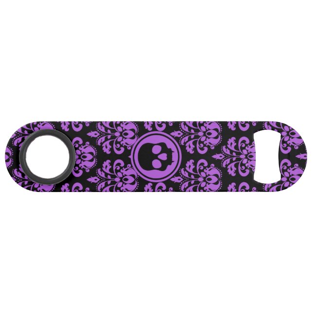 Monogrammed Halloween skull Speed Bottle Opener (Front (Horizontal))