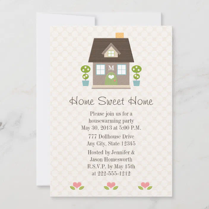 Modern Gold Housewarming Party Invitation  Printable Gold Monogram Party Invite  Black and White Monogrammed Housewarming Invitation