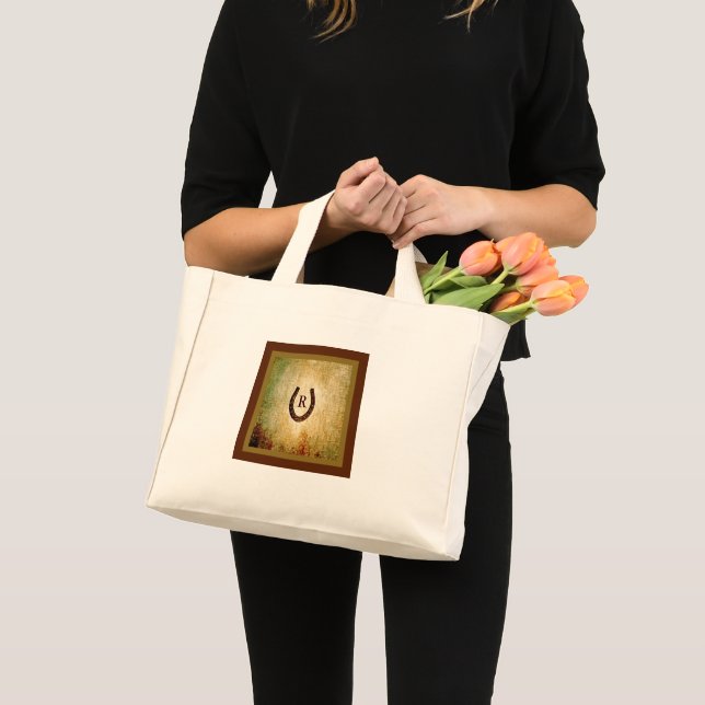 Monogrammed Horseshoe Mini Tote Bag (Front (Product))