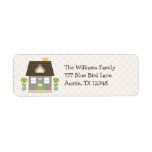 Monogrammed House Return Address Labels at Zazzle