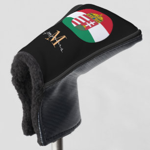 Monogrammed & Hungarian Flag Golf Clubs Covers