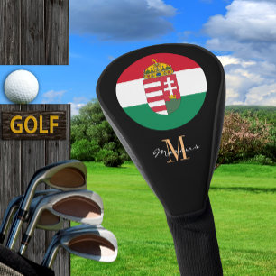 Monogrammed & Hungarian Flag Golf Clubs Covers