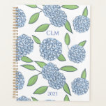 Monogrammed Hydrangea Planner<br><div class="desc">Customize this cheerful planner to fold all of your life’s events and commitments!</div>