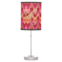 MONOGRAMMED IKAT DESIGN LAMP SHADE