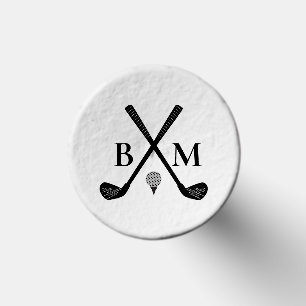 Monogrammed Initials Golf Club Elegant Modern Golf Tees