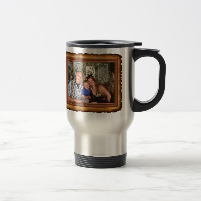 Monogrammed Initials Mug with YOUR PHOTO (Right)