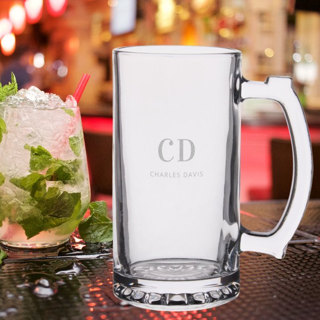 Monogrammed initials name stein (Creator Uploaded)