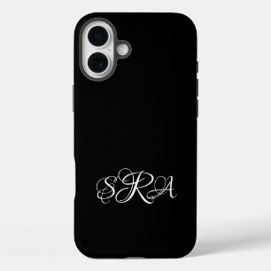 Monogrammed iPhone 16 Plus Case