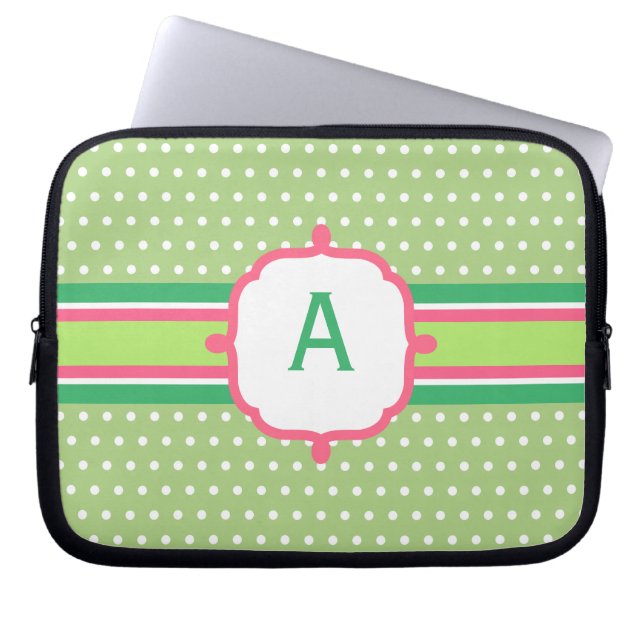 Monogrammed  Laptop Sleeve (Front)
