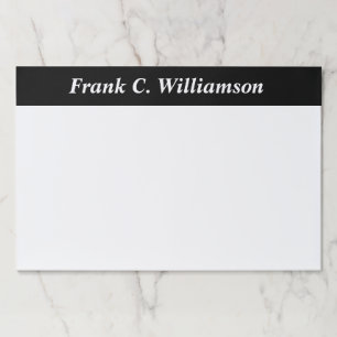 Monogrammed Large Office Desk Pad