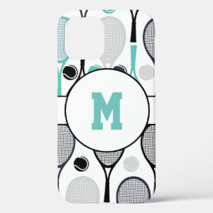 Monogrammed Letter Player Name Personalized Tennis iPhone 12 Case