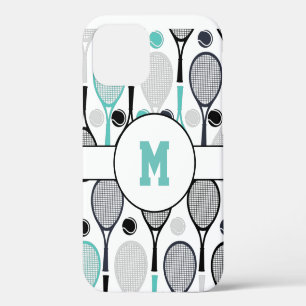 Monogrammed Letter Player Name Personalized Tennis iPhone 12 Case