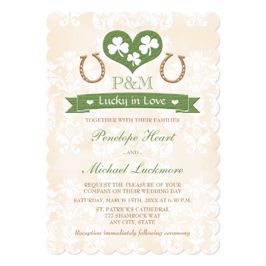 Shamrock Wedding Invitations 8