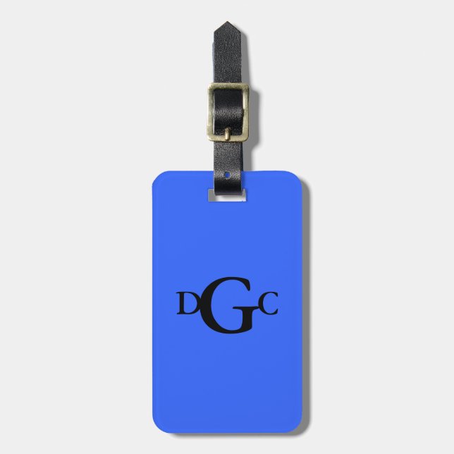 Monogrammed Luggage Tag (Front Vertical)