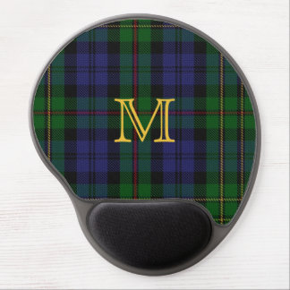 Monogrammed MacEwen Plaid Gel Mouse Pad
