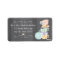 MONOGRAMMED MAD HATTER RETURN ADDRESS LABELS