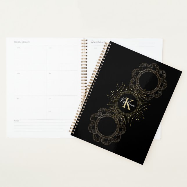 Monogrammed Mandala Planner (Display)