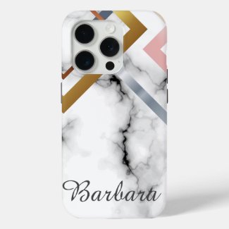 Monogrammed  Marble Abstract