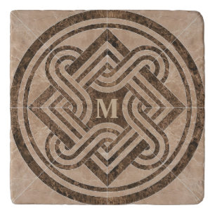 Monogrammed Marble Ornament Trivet