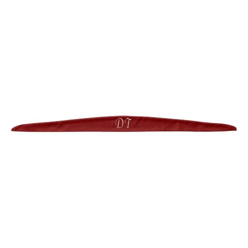 Monogrammed _  Maroon   Tie Headband