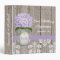 Monogrammed Mason Jar Purple Hydrangea Wedding