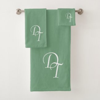 Monogrammed Matcha color