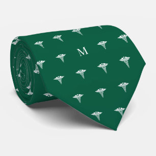 Monogrammed Medical Doctor Med School Graduation Neck Tie