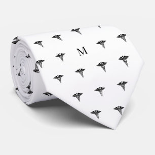 Monogrammed Medical Doctor Med School Graduation Neck Tie