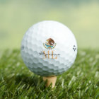 Monogrammed Mexican Flag & Mexico Golf Balls