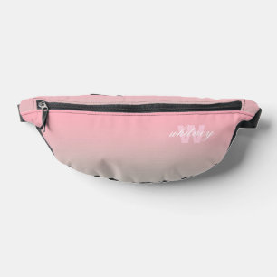 Monogrammed Modern Chic Pastel Ombre Fanny Pack