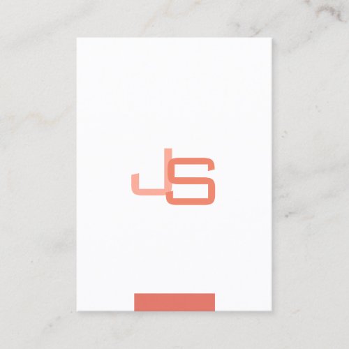 Monogrammed Modern Elegant Trendy Template Business Card