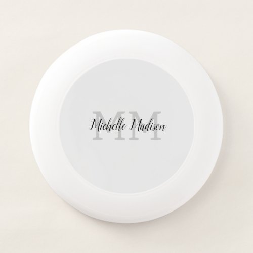 Monogrammed Modern Handwriting Name Initials Wham_O Frisbee