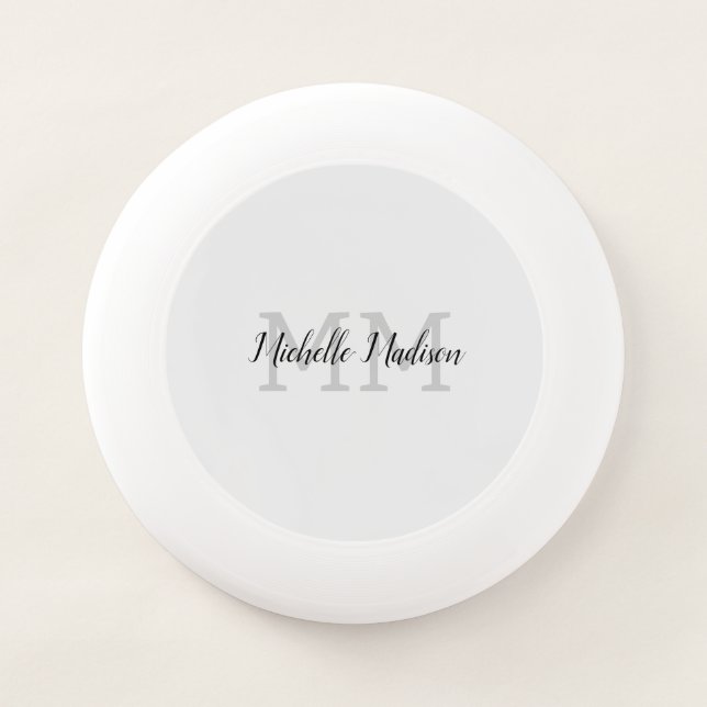 Monogrammed Modern Handwriting Name Initials Wham-O Frisbee (Front)