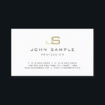 Monogrammed Modern Professional Elegant Simple Business Card<br><div class="desc">Modern Professional Elegant Simple Monogrammed Business Card. Perfect for Real Estate Agents,  Accountants,  Realtors,  Brokers,  Attorneys,  Lawyers,  Doctors,  Corporate Professionals,  Stylists,  Architects,  Engineers,  Directors,  Managers,  Consultants,  Designers,  Musicians.</div>
