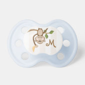 Monogrammed Monkey Pacifier (Front)