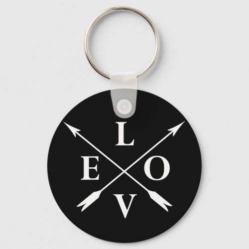 monogrammed monogram love keychain