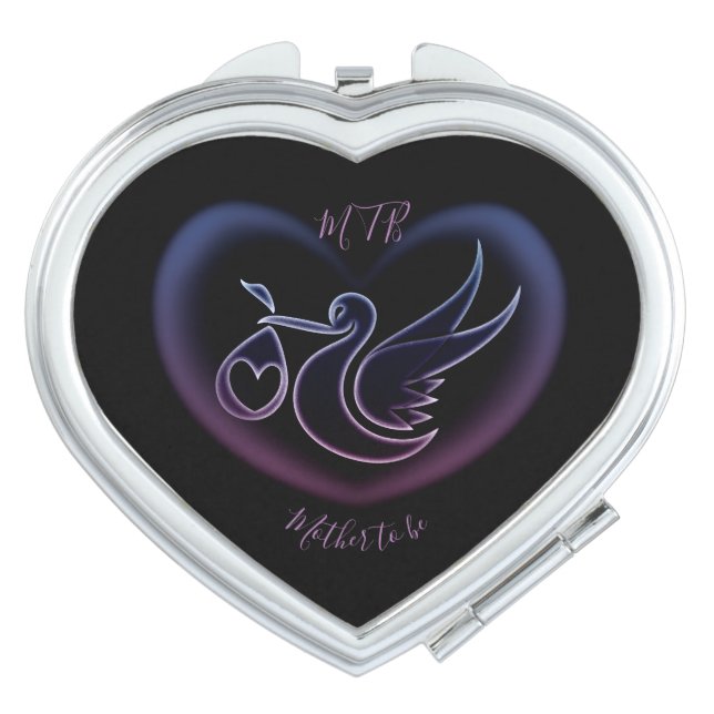 Monogrammed Mother To Be compact mirror (Front)