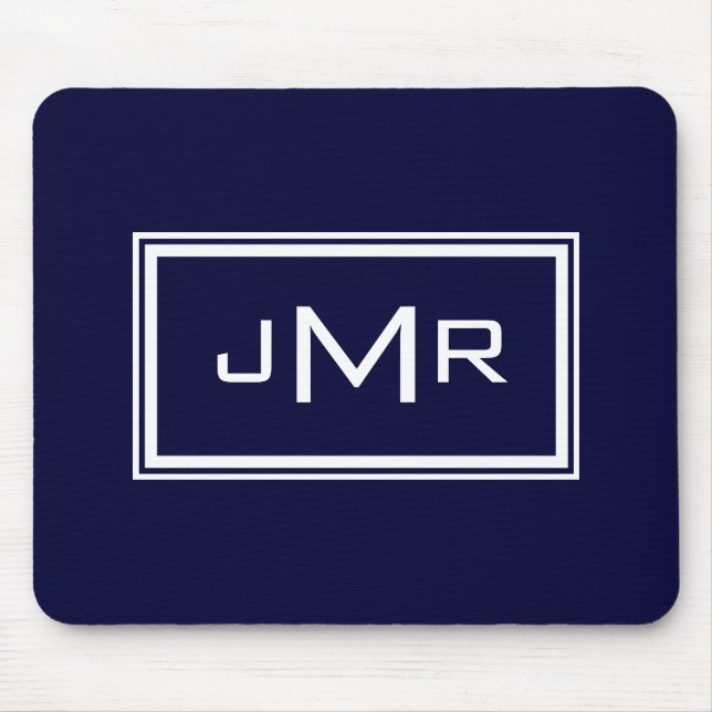 Monogrammed Mouse Pad (Front)
