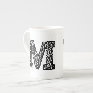 Monogrammed Mug: Letter "M" Tea Cup