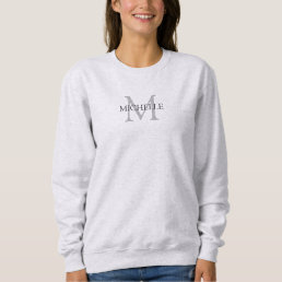 Monogrammed Name Clothing Apparel Women&#39;s Ash Sweatshirt