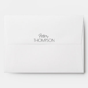 monogrammed / name envelope