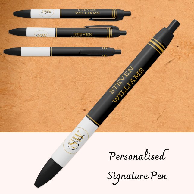 Monogrammed Name & Modern Signature Pen (Creator Uploaded)