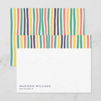 monogrammed,name, note card